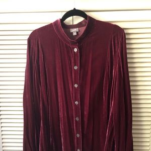 J. Jill Velvet Blouse